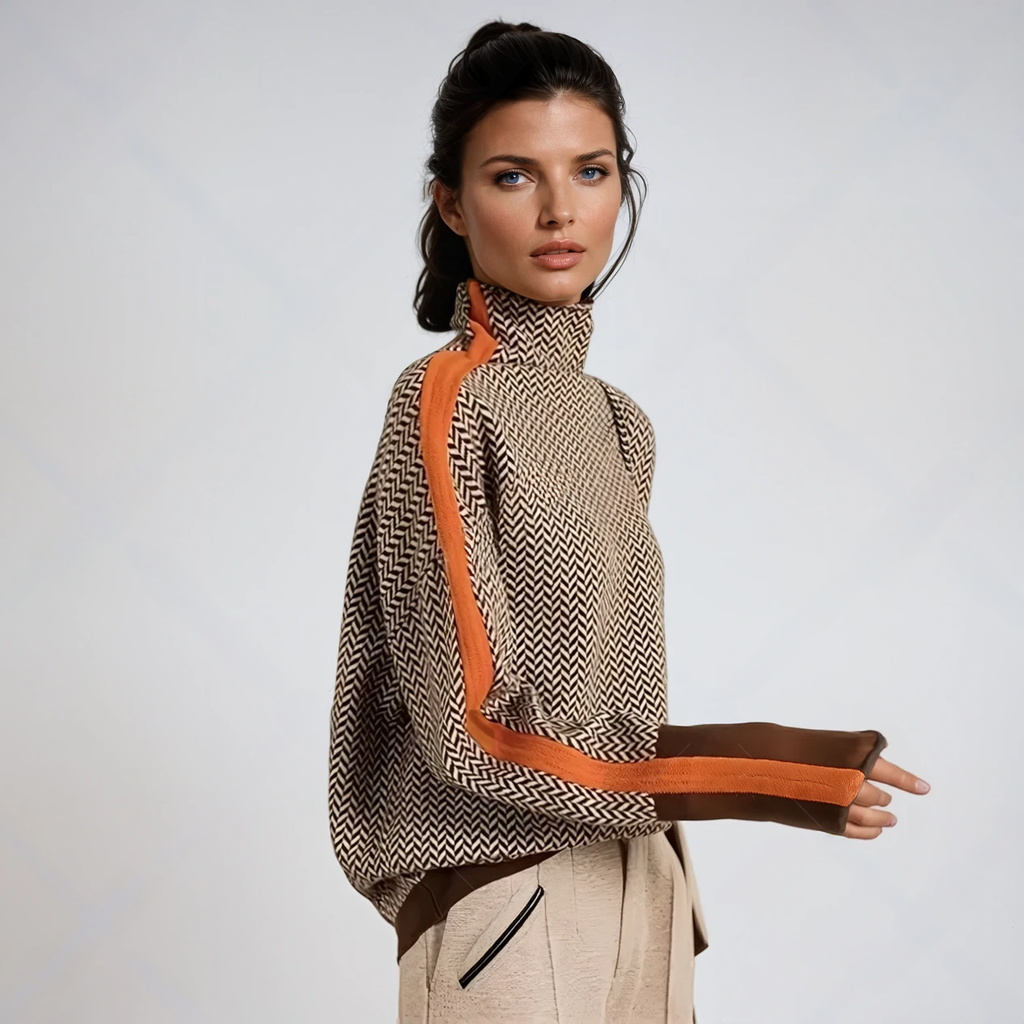 Magnolia | Striped Turtleneck