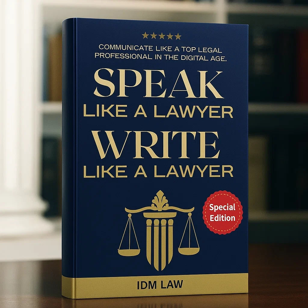 Speak Like a Lawyer Write Like a Lawyer