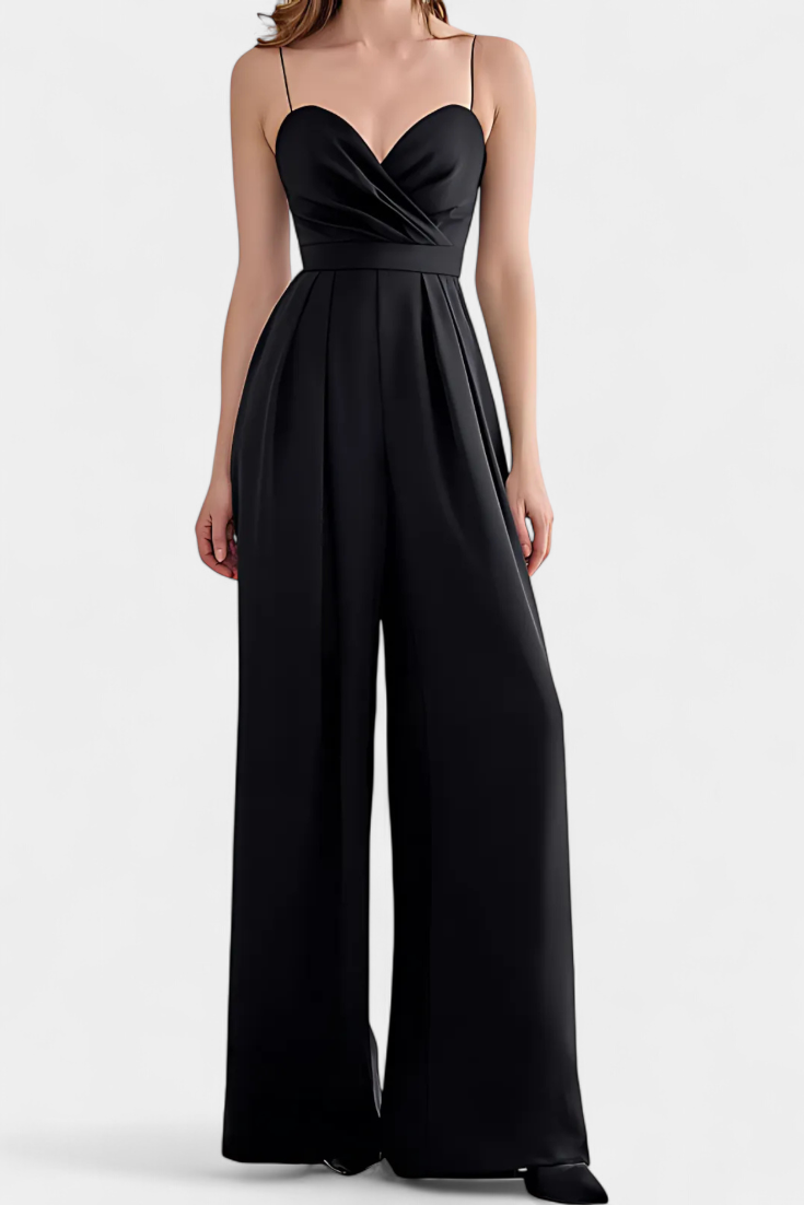 Romily Sleeveless Jumpsuit with Tailored Waist and Flowy Legs