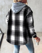 Janie | Plaid Hooded Jacket