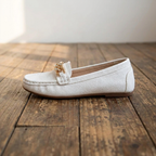 Eden - Flat Diamond Buckle Loafers