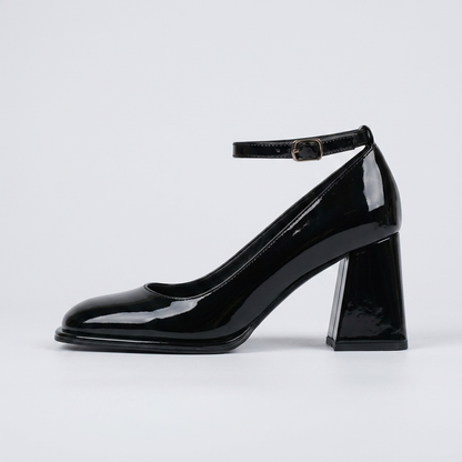 Celeste | Women's Patent Block Heel Sandals