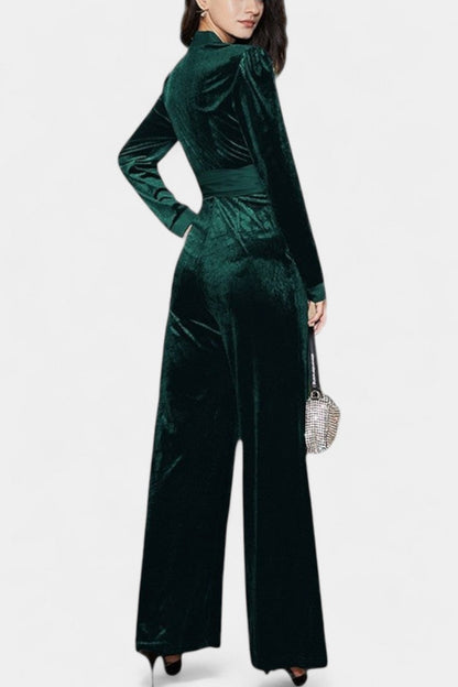 Henrietta Chic High-Waisted Wide-Leg Jumpsuit