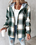 Janie | Plaid Hooded Jacket