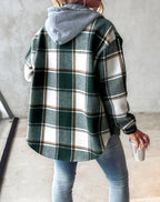 Janie | Plaid Hooded Jacket