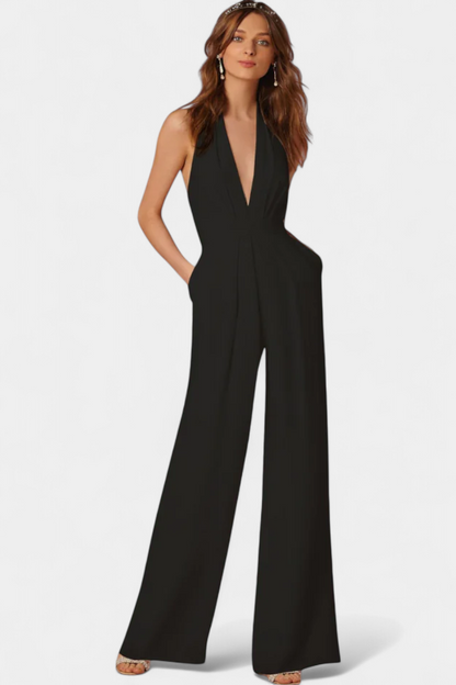 Lila Wide-Leg Jumpsuit with Sleek Design