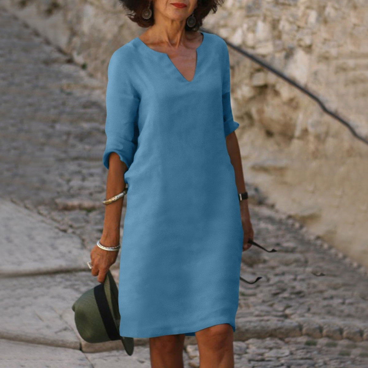 Helen | Midi Linen Dress