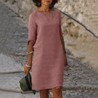 Helen | Midi Linen Dress