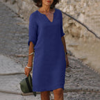 Helen | Midi Linen Dress
