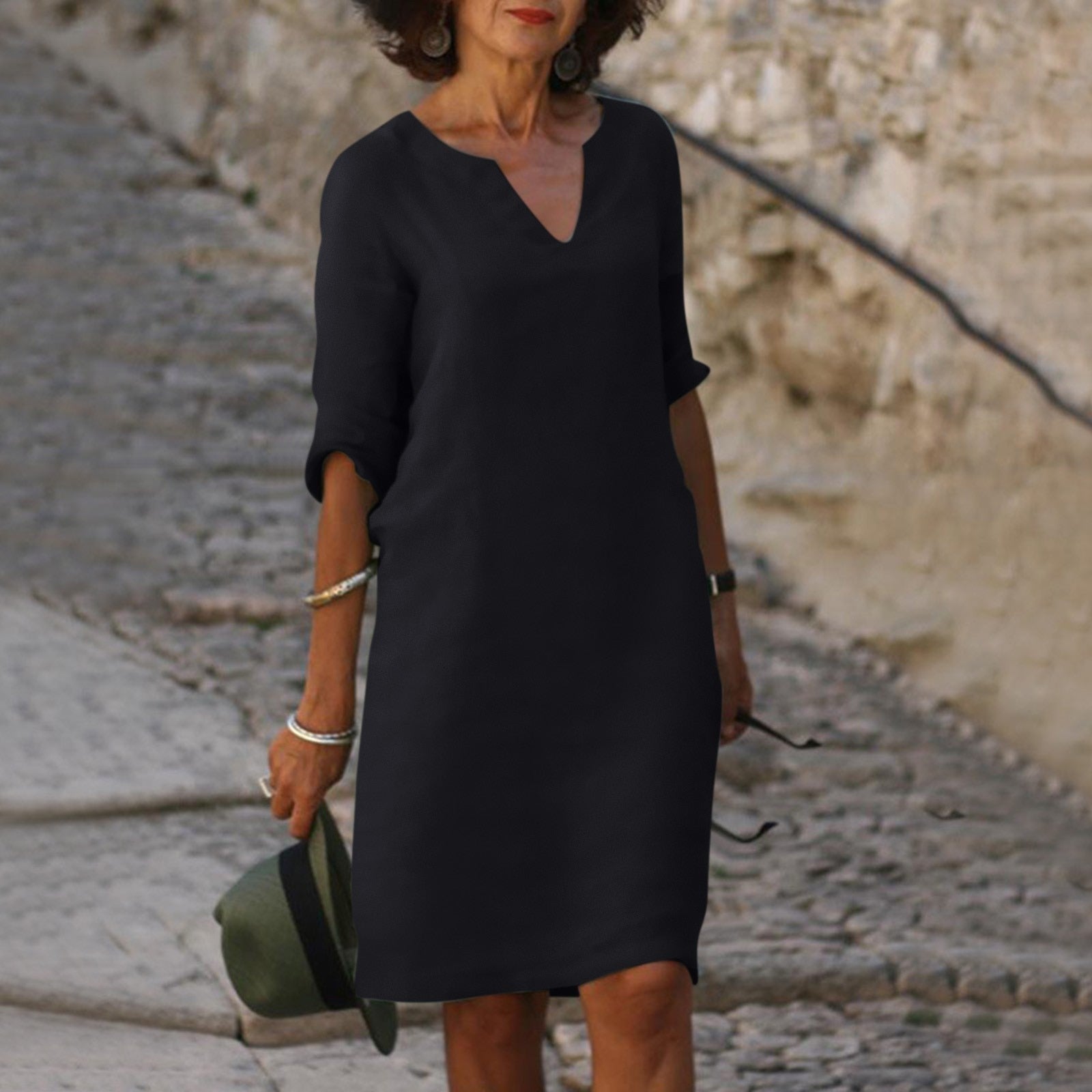 Helen | Midi Linen Dress