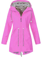 Victoria | Women's Hooded Drawstring Waterproof Rain Coat