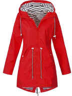 Victoria | Women's Hooded Drawstring Waterproof Rain Coat