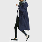 Amelia | Women's Hooded Waterproof Relaxed-Fit Long Trench Coat