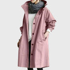 Amelia | Women's Hooded Waterproof Relaxed-Fit Long Trench Coat