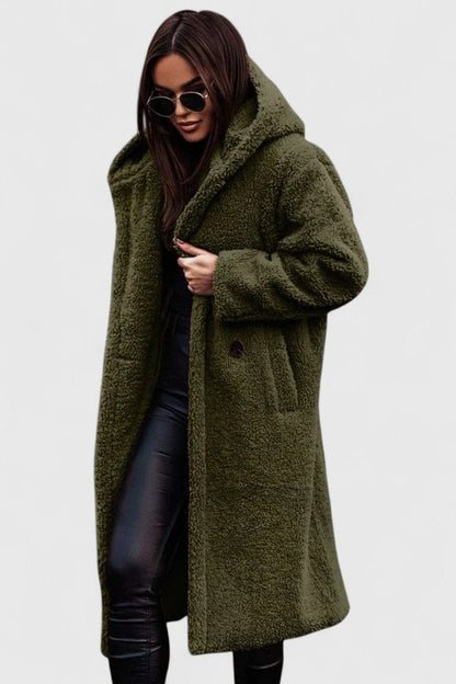 Madison | Women's Jacket Oversized Long Teddy Fleece Winter Coat