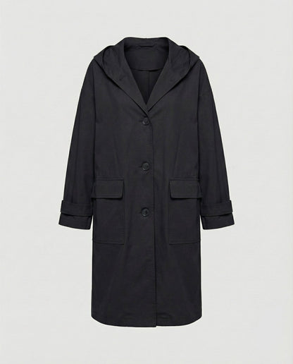 Olivia | Women's Long Waterproof Hooded Trench Coat