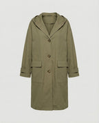 Olivia | Women's Long Waterproof Hooded Trench Coat