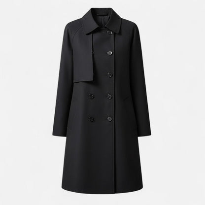 Mia | Women's Mid-Length Wool-Blend Double-Breasted Trench Coat