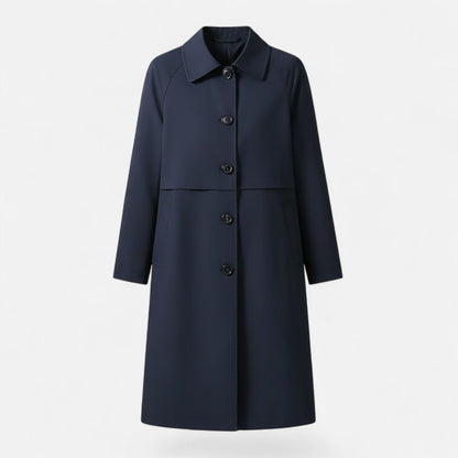 Mia | Women's Mid-Length Wool-Blend Double-Breasted Trench Coat