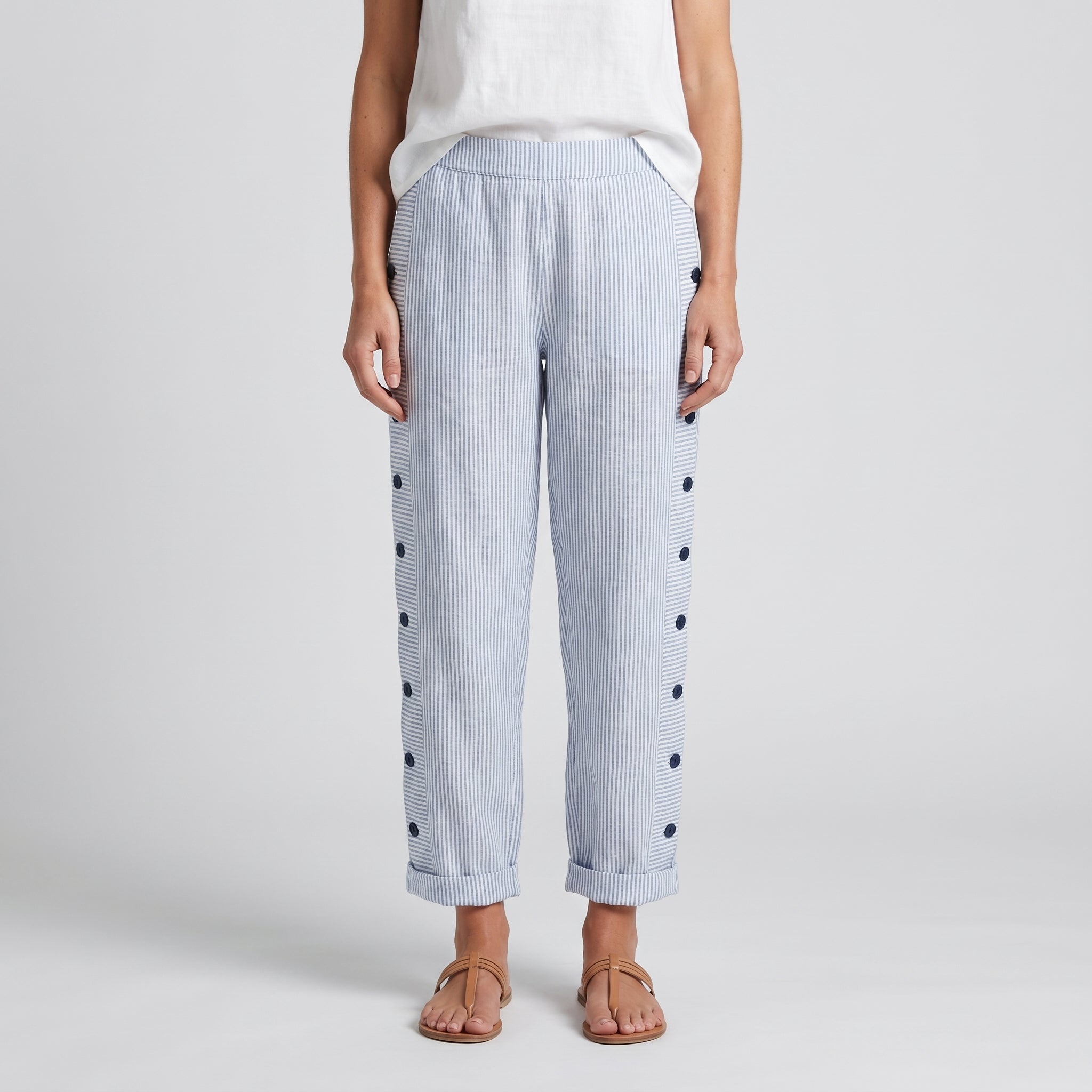 Elle | Striped Trousers